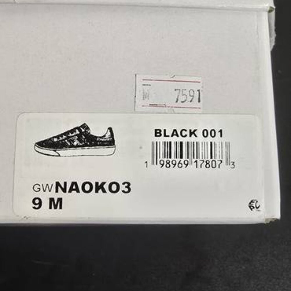Guess Women's Naoko Charm Lace-up Court Sneakers, Size 9 & 9.5, Black - Picture 5 of 6